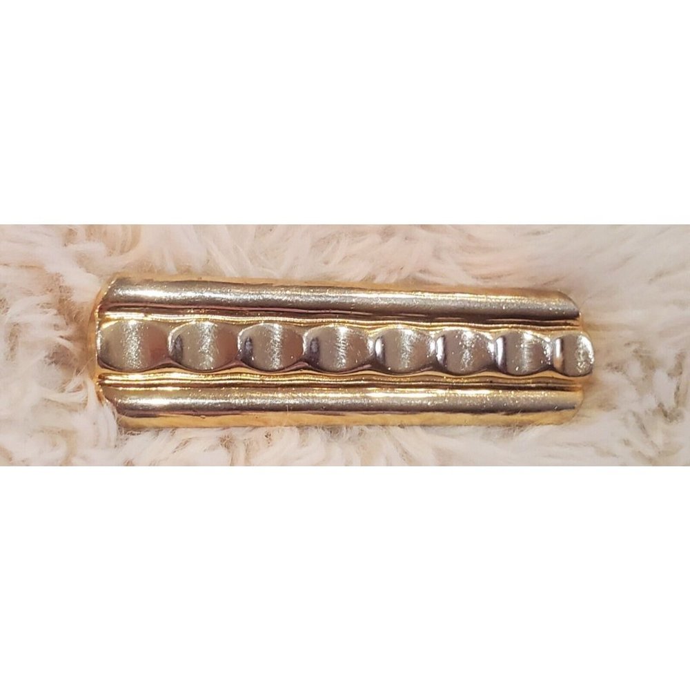 Vintage Marvella Gold Tone Bar Pin Brooch 2.5 Inches